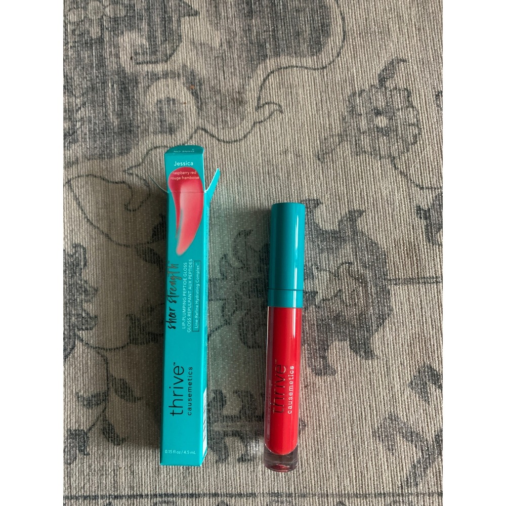 Thrive Causemetics Sheer Strength Lip Plumping Peptide LipGloss in Jessica NEW